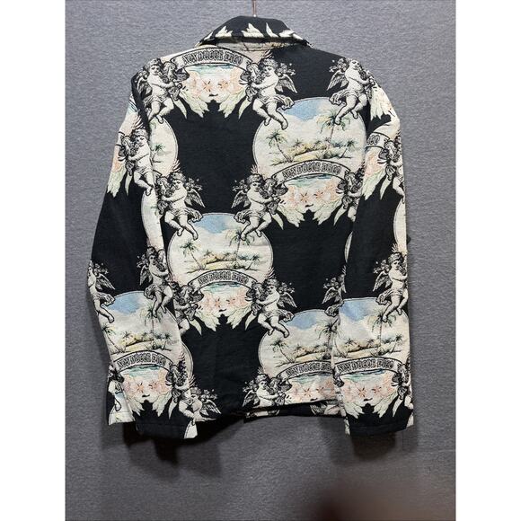 Rebel Vengeance Tapestry Jacket w/ A Cherub & Oasis Print Mens Size Large NWT - Picture 4 of 12